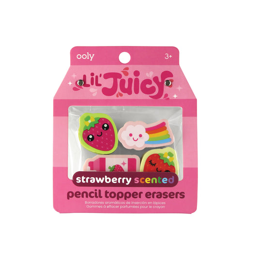 Lil juicy scented pencil topper erasers