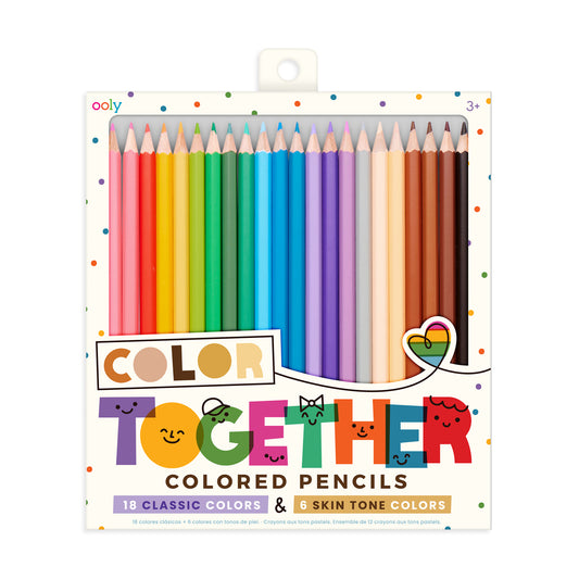 Color together colored pencils