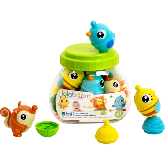 Educatieve kralen met 3 dieren (21st)