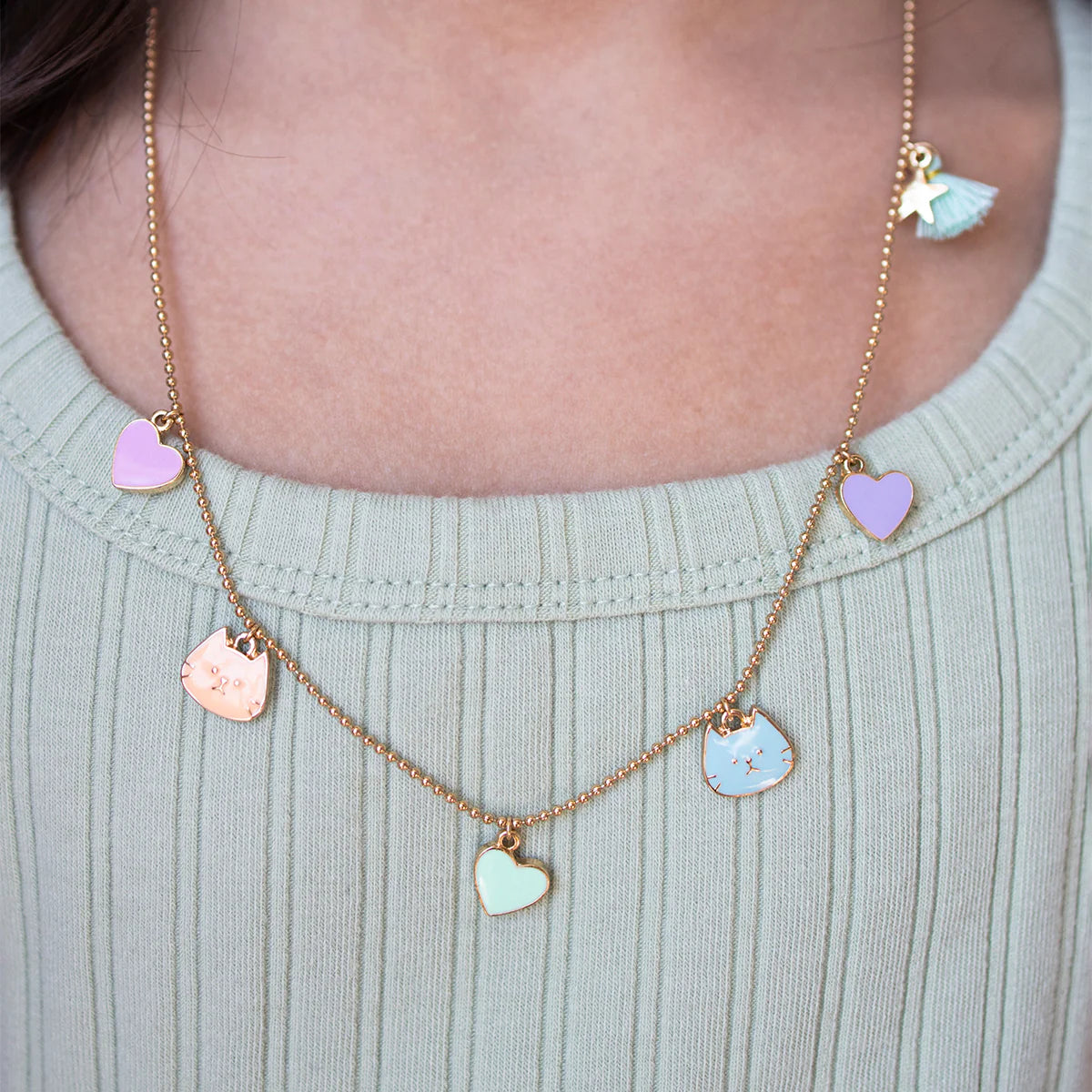 Amy necklace cat love