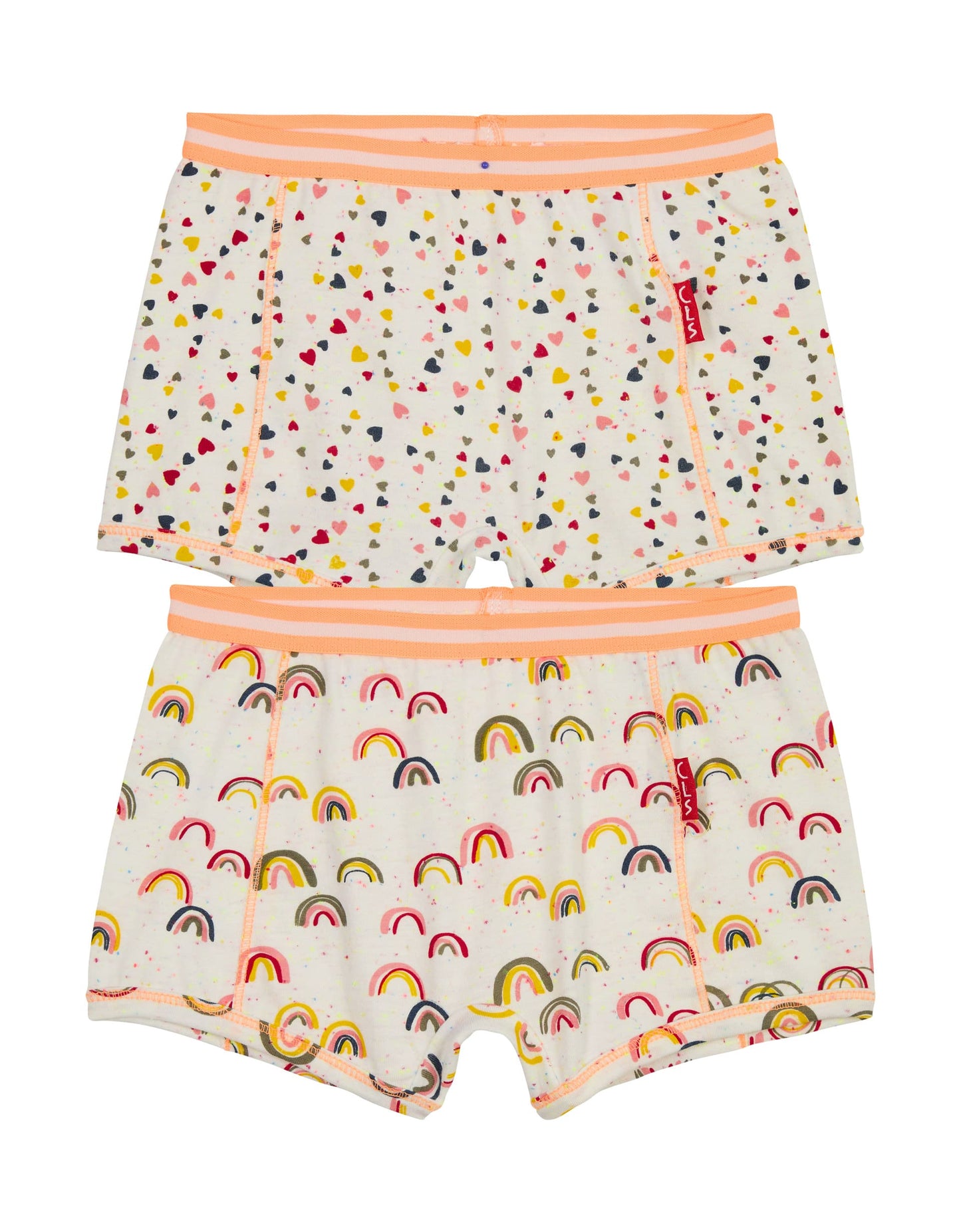 2-pack heart/rainbow