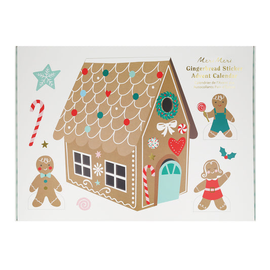Gingerbread sticker adventskalender