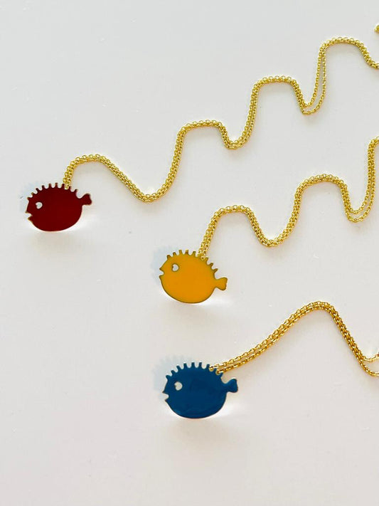 Save the fish necklace