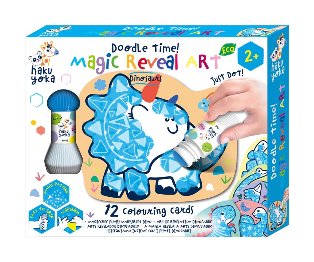 Magic reveal art tuin/dinosaurussen