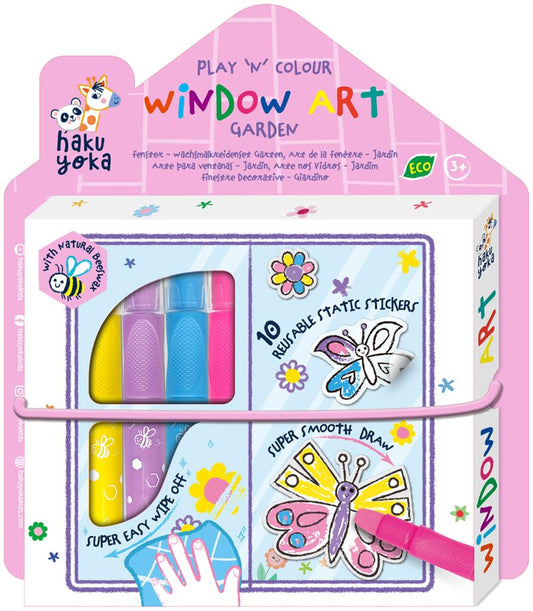 Window art tuin/jungle dieren