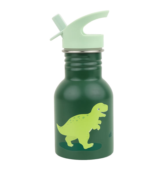 Little stainless steel drinking bottle happy cherries/dinosaur