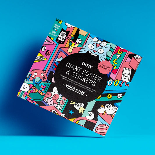 Giant poster & stickers