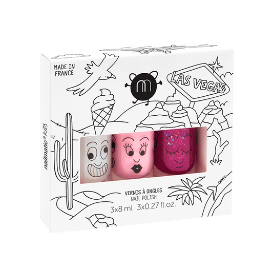 Set of 3 water based nail polish