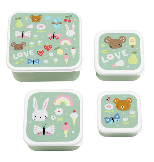 Lunch & snack box joy/ice cream/animal friends/unicorn dreams/flower garden/dinosaurs/savanna
