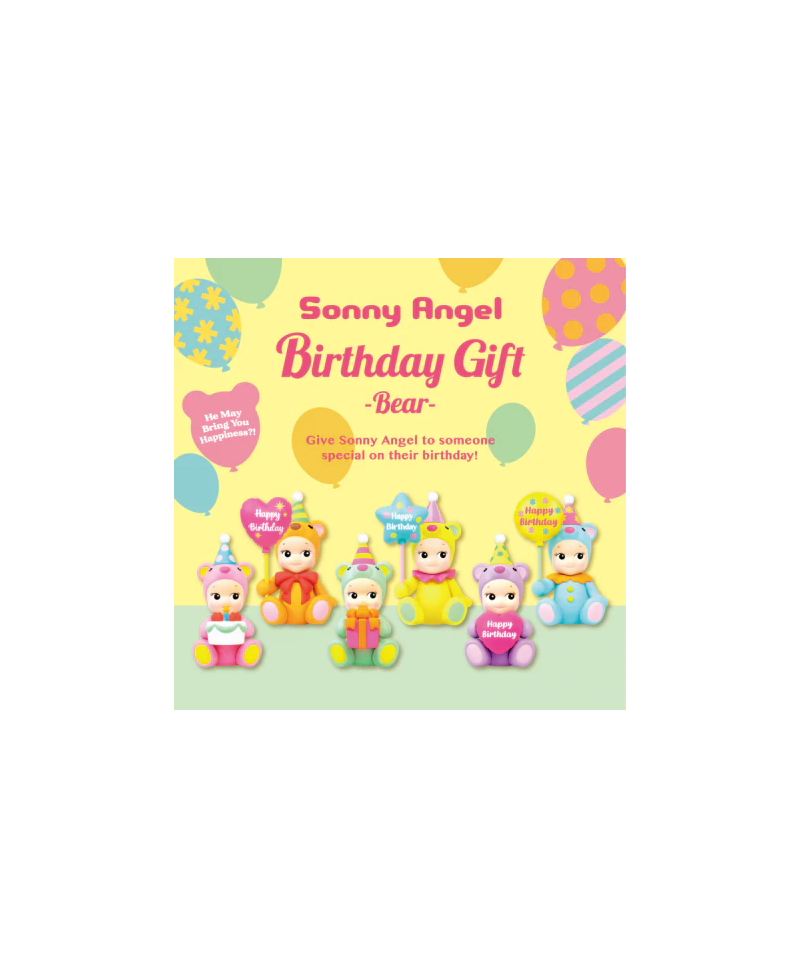 Sonny Angel Birthday Gift Bear series