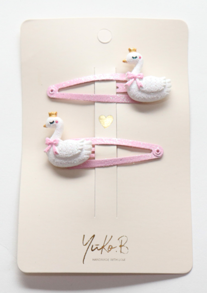 Haarspeldjes queens white/bella pink/ballerinas