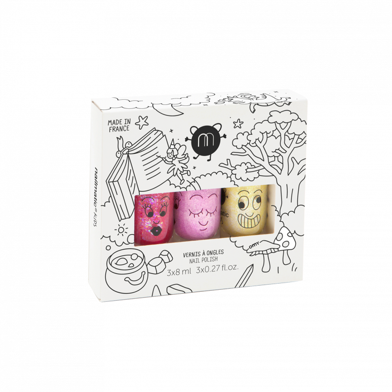 Set of 3 water based nail polish