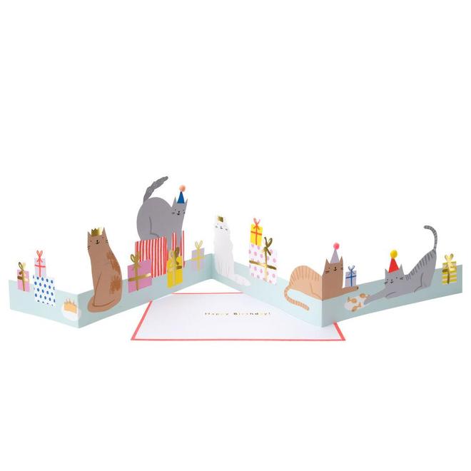 Birthday concertina card