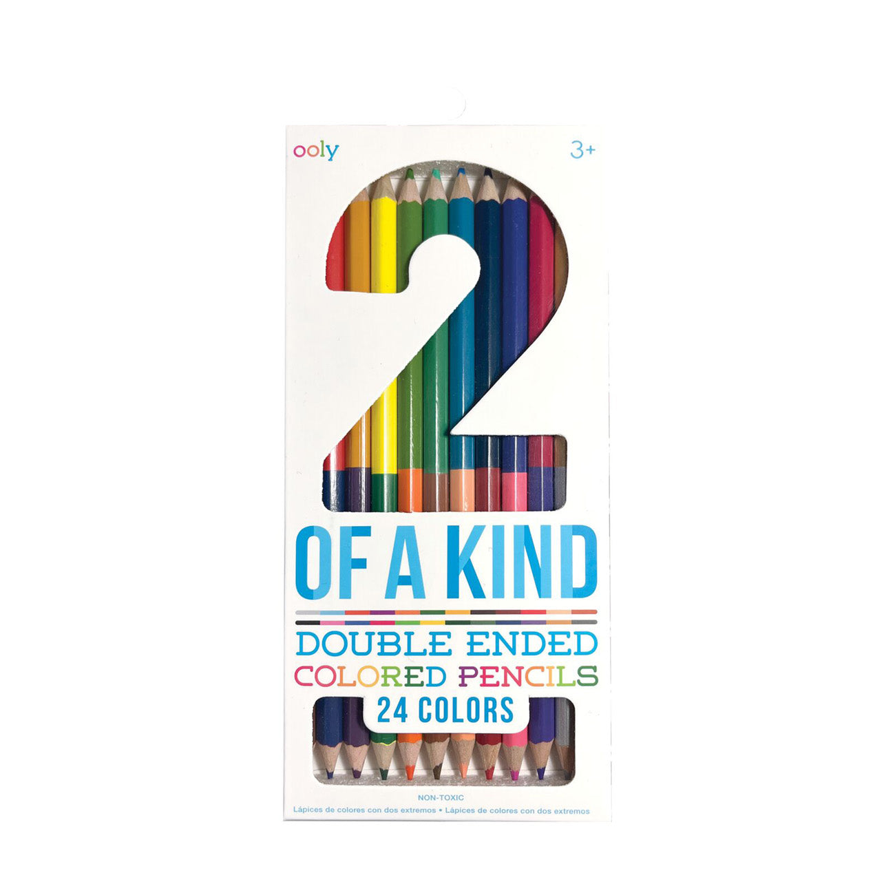 2 of a kind double-ended colored pencils