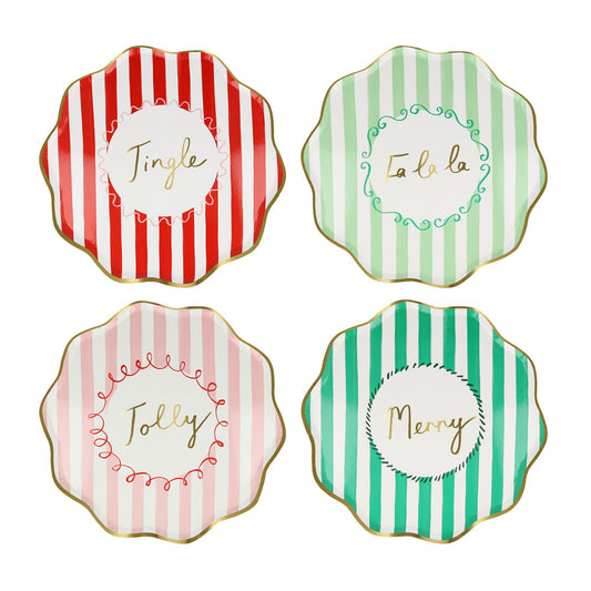 Elegant stripe christmas party theme