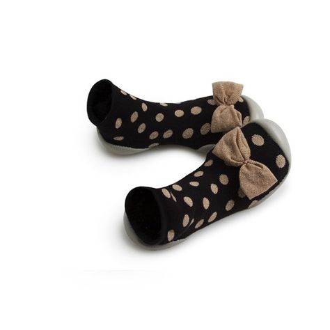 Pantoffel pompon/strik