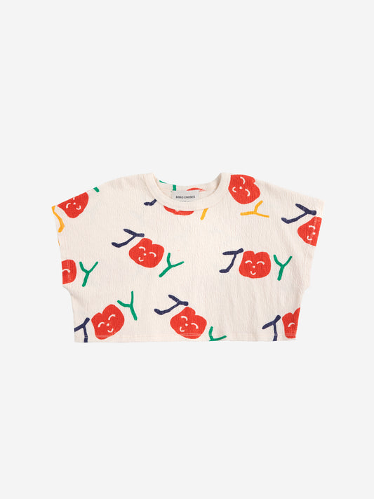 Smiling all over cropped T‑shirt