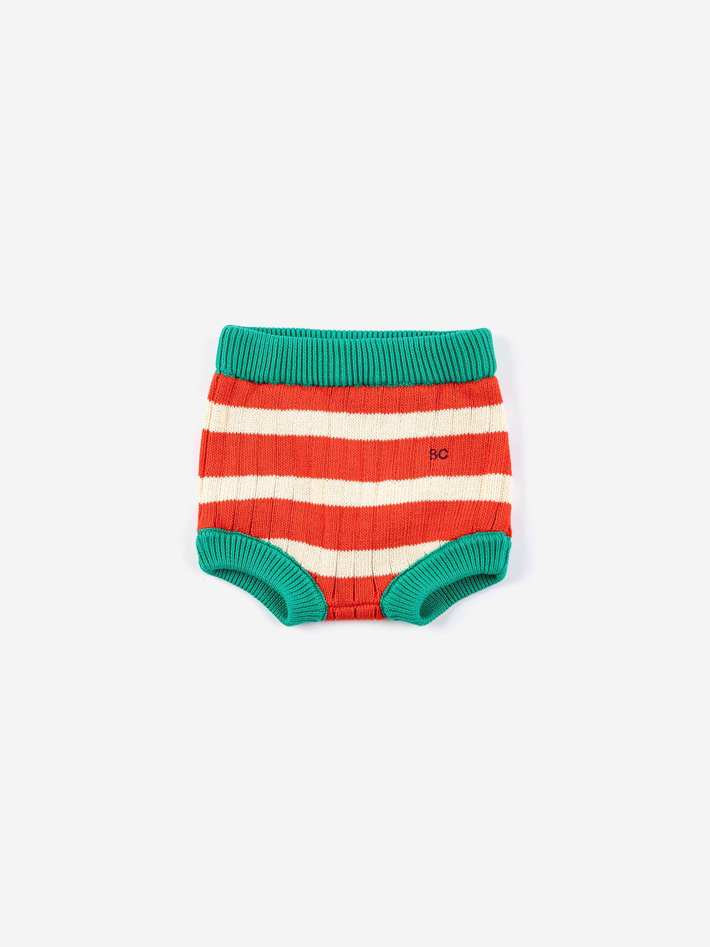 Striped knitted culotte