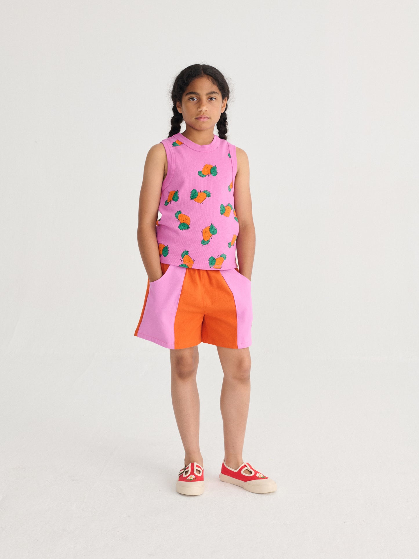 Bobo choses color block woven shorts