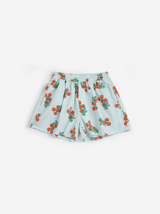 Juicy tomatoes woven shorts