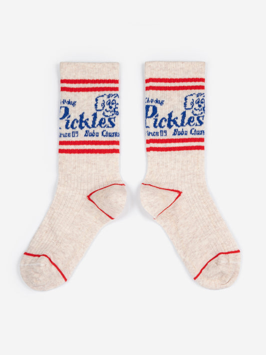 Pickles the dog long socks