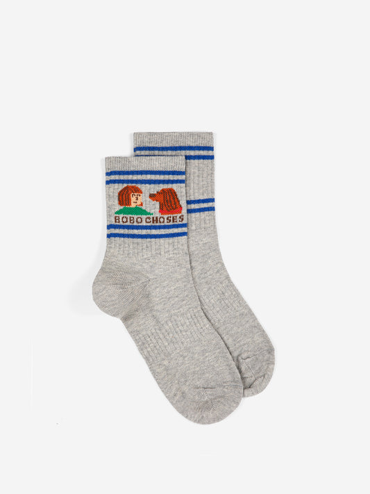 Friends in a pickle short socks