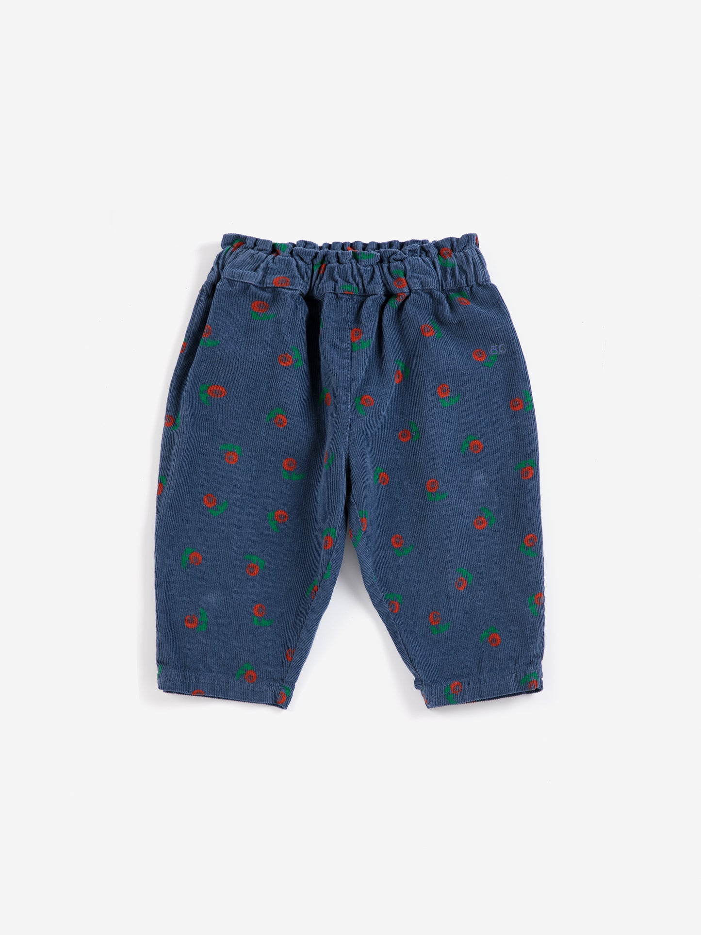 Stamp bloom all over corduroy pants