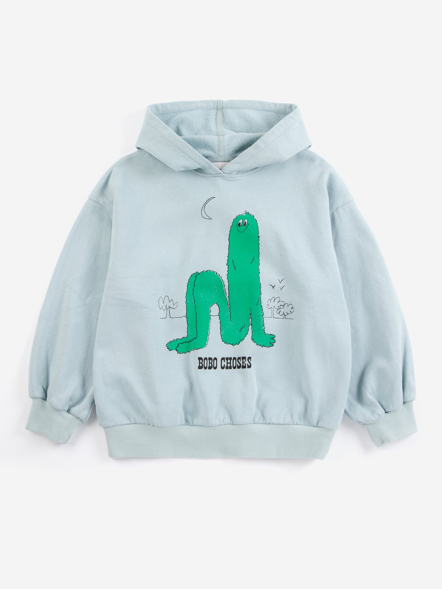 Long puff hoodie
