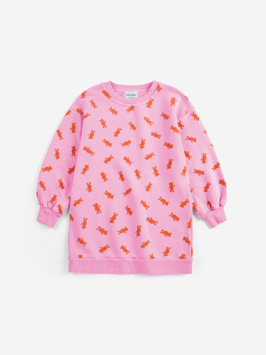 Softpaw monster all over sweatshirt dress