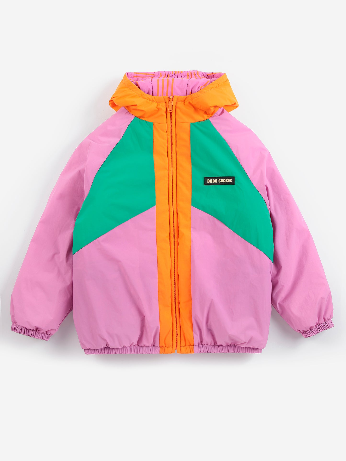 Almost moire all over reversible anorak
