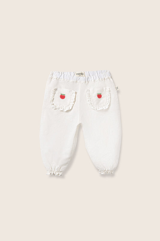 Cami cotton linen ruffle pants