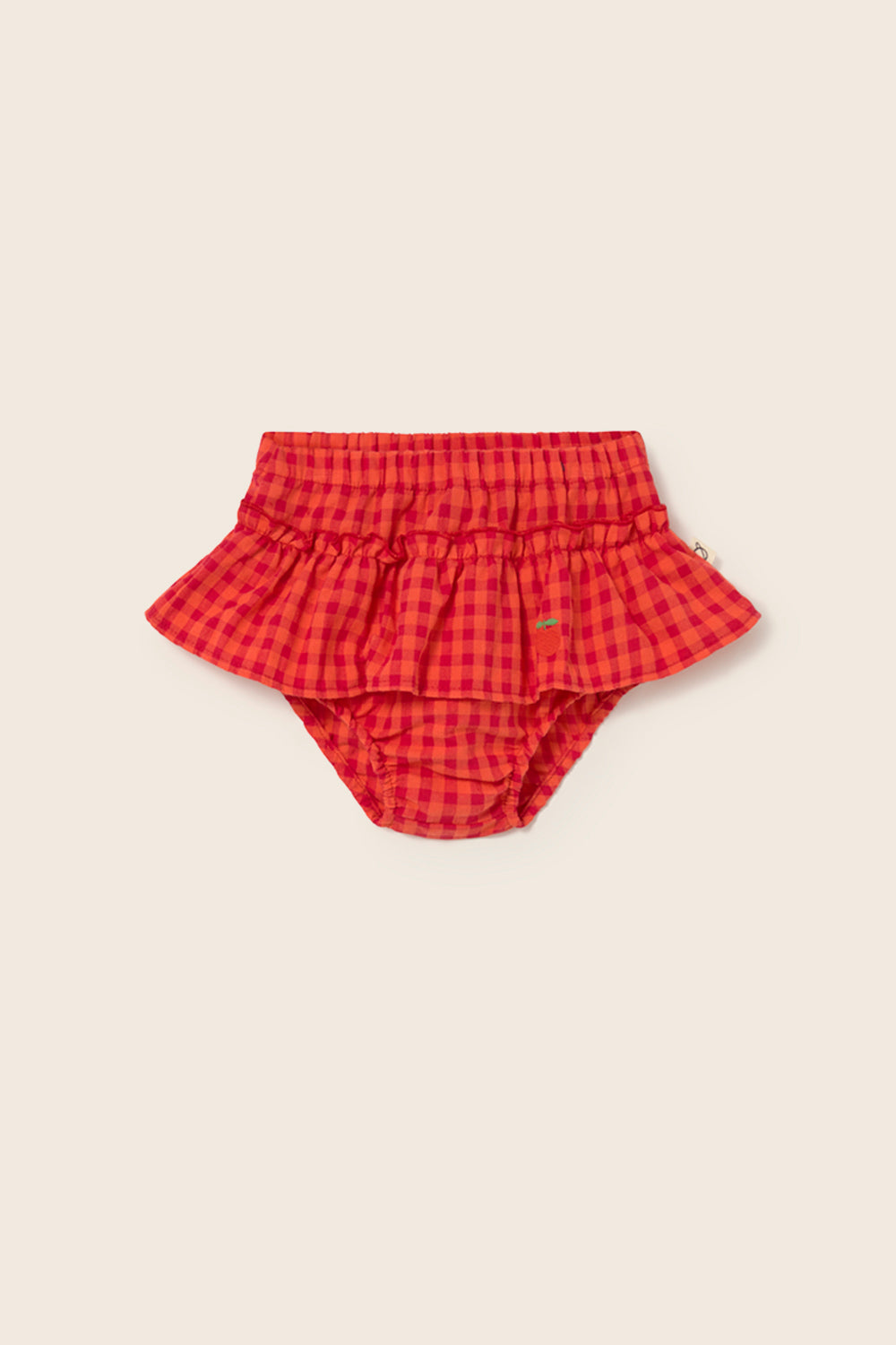 Coral gingham cotton bloomers