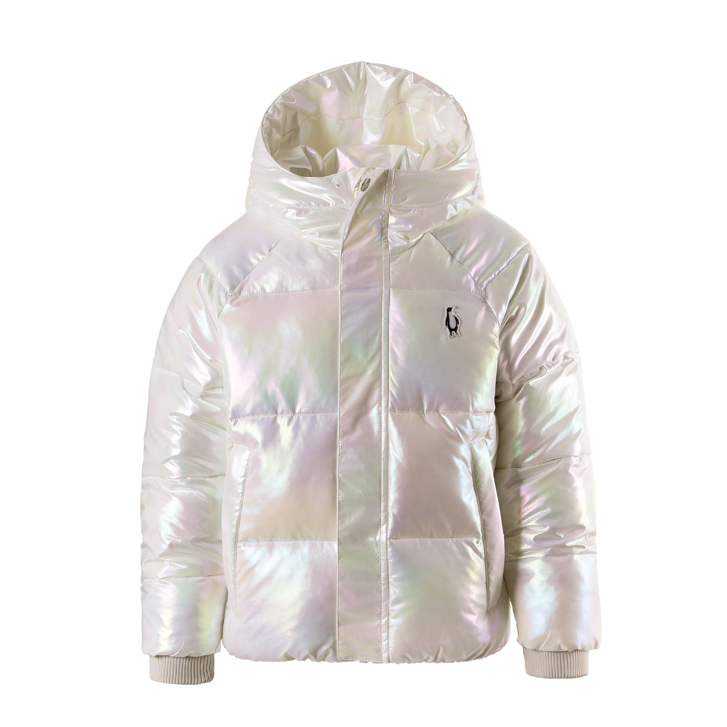 Flashy dragon water repellent puffer