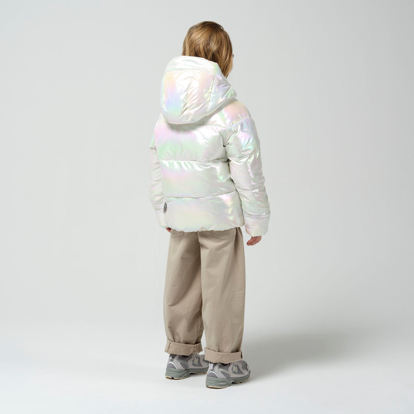Flashy dragon water repellent puffer