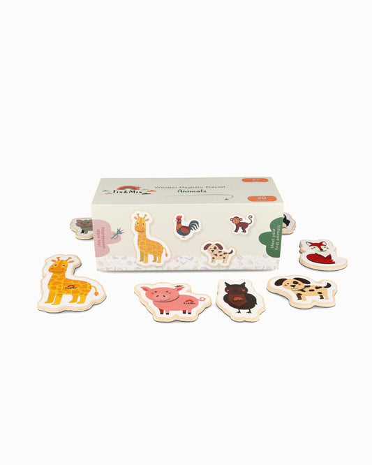 Magnetic playset meet the animals/explore vehicles