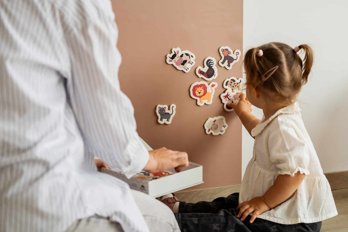 Magnetic playset meet the animals/explore vehicles