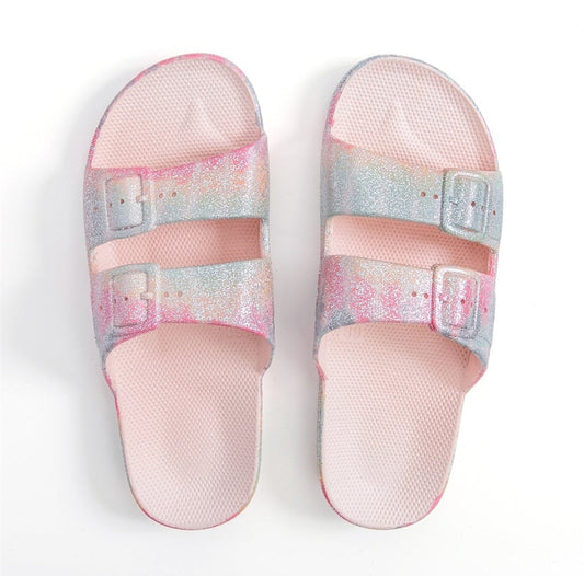 Slippers print/glitter