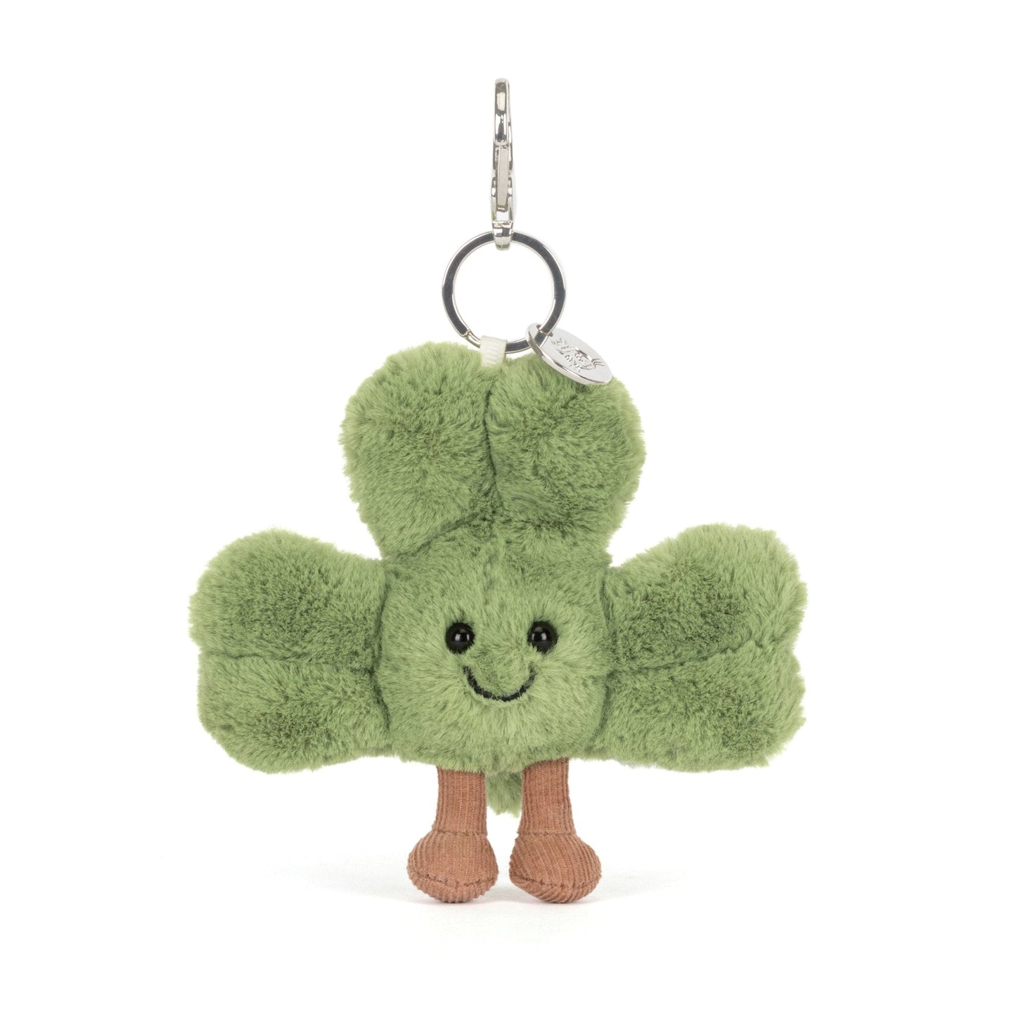 Amuseable siofra shamrock/peach/thistlepop bunny bag charm