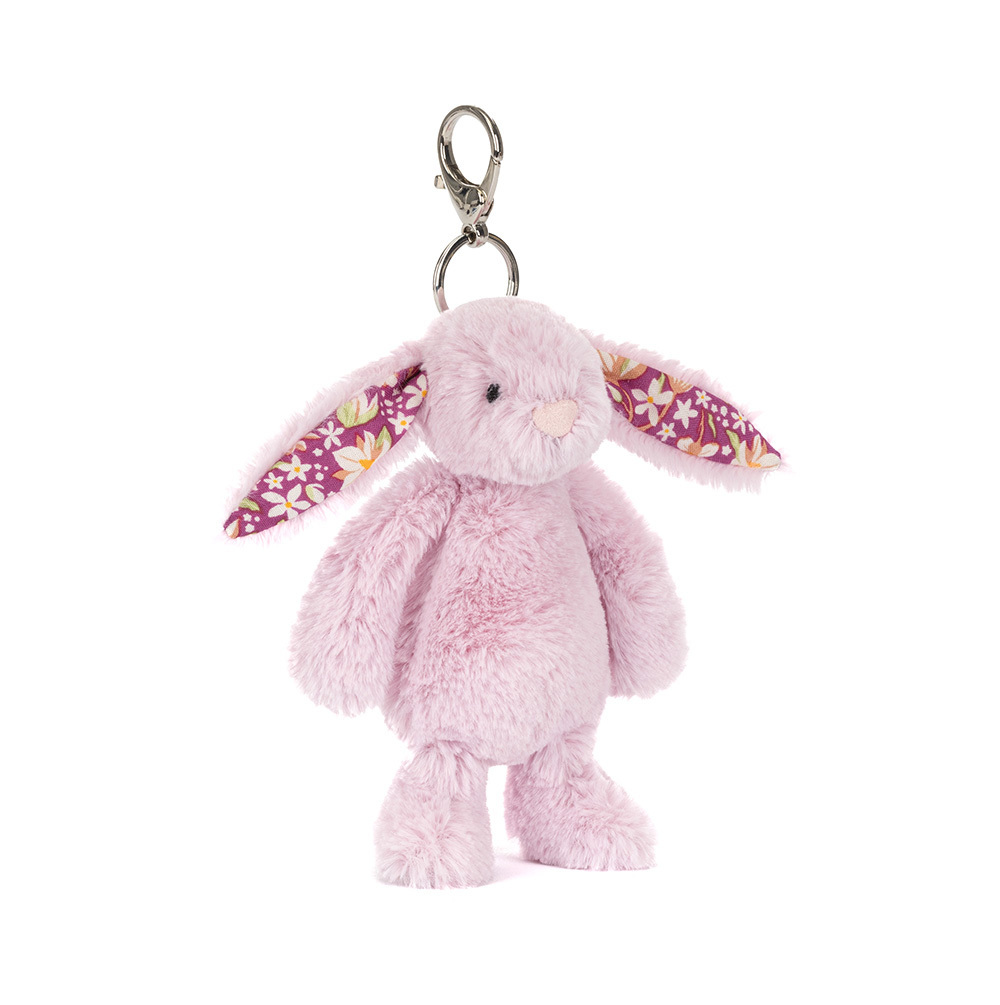 Amuseable siofra shamrock/peach/thistlepop bunny bag charm