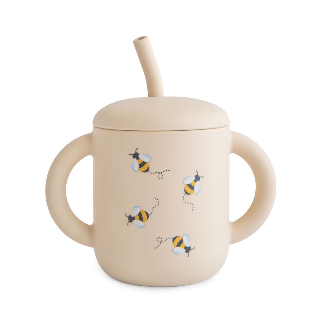 Training cup with straw
