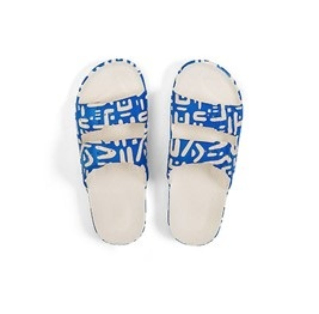 Slippers print/glitter