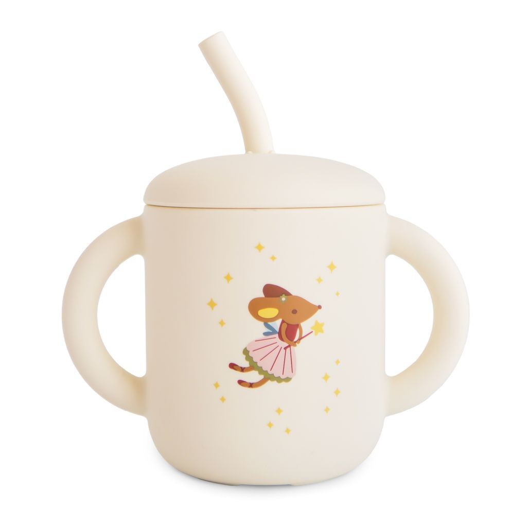 Training cup with straw
