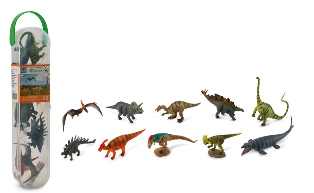 Set van 10 dinosaurussen