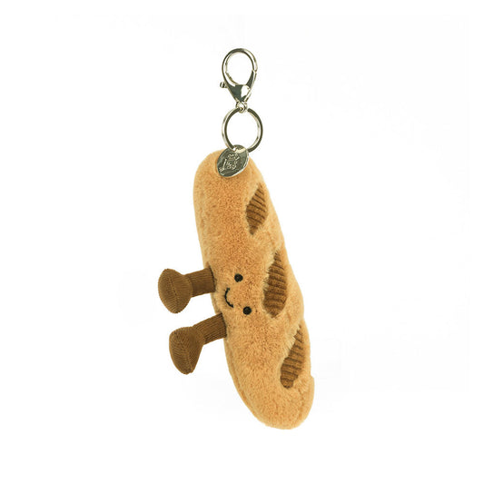 Croissant/baguette/munro scottie dog bag charm